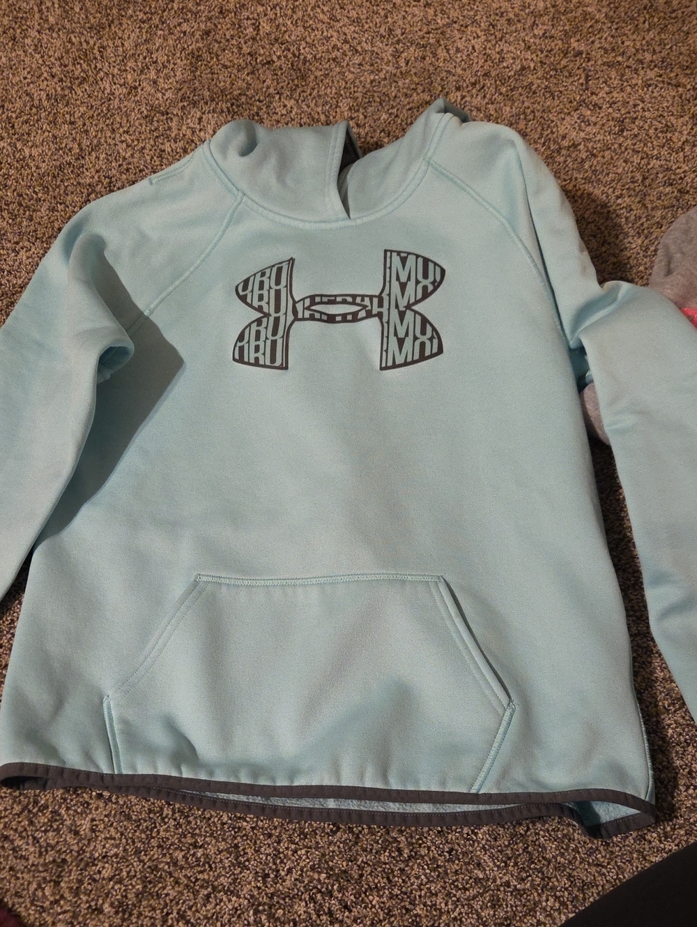 Under Armour Kids Light Blue Hooded Pullover Sweatshirt
